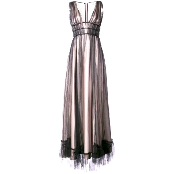 ZAC POSEN Ruth Sleeveless Plunging dress | gown - Picture 4 of 10